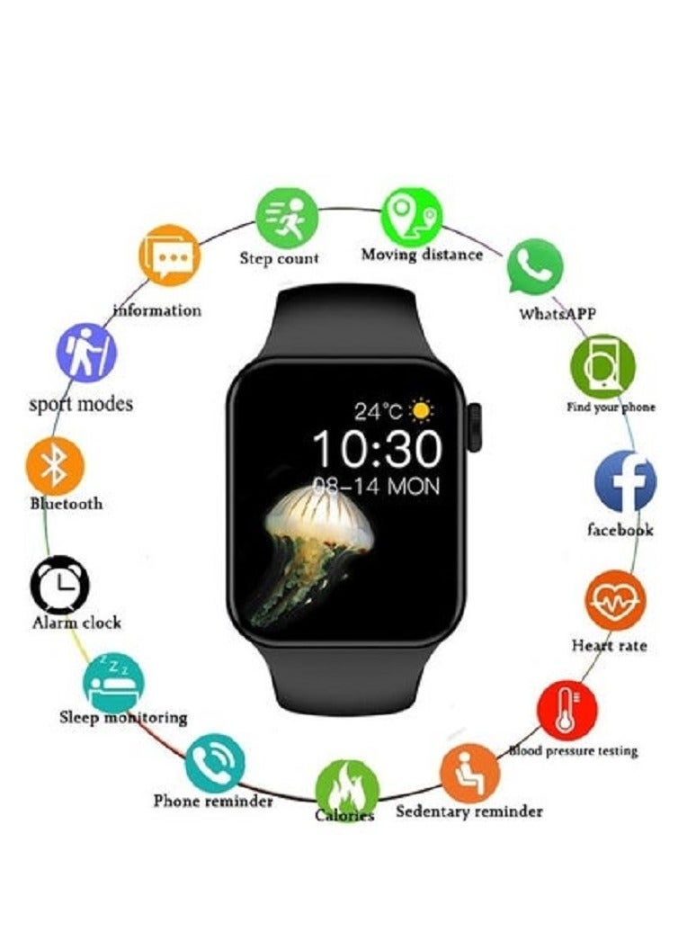 Smart Watch Series 9 Full Screen With Health Fitness Tracker  45MM Black - Image 4